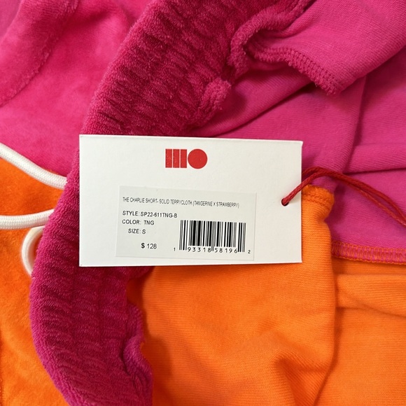 NWT Solid & Striped Terry Cloth Charlie Color Block Shorts - Small - Picture 4 of 6